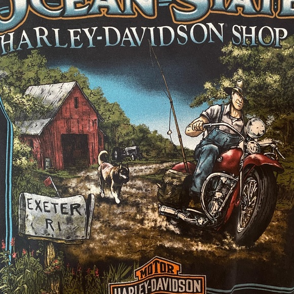 Harley Davidson Distressed Tee - Picture 3 of 4